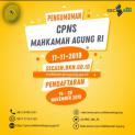 PENGUMUMAN SELEKSI CPNS MAHKAMAH AGUNG TAHUN 2019 PENGUMUMAN SELEKSI CPNS MAHKAMAH AGUNG TAHUN 2019