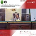 Rapat Penilaian Kinerja Pengadilan Tinggi Sultra yg diikuti oleh Koordinator Masing-Masing Area Tim Pembangunan ZI Beserta Pejabat Struktural dan Fungsional Pengadilan Tinggi Sultra