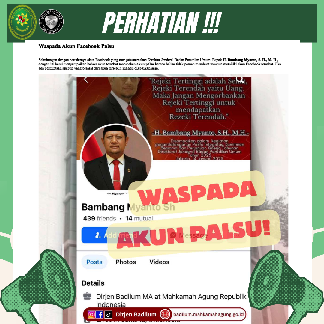 waspada akun palsu dirjen